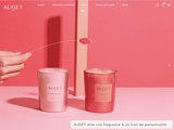 AUGET, nouvelle marque de bougies parfumées de décoration made in France